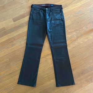 AG Jodi Crop in Brown Waxed Cotton 26